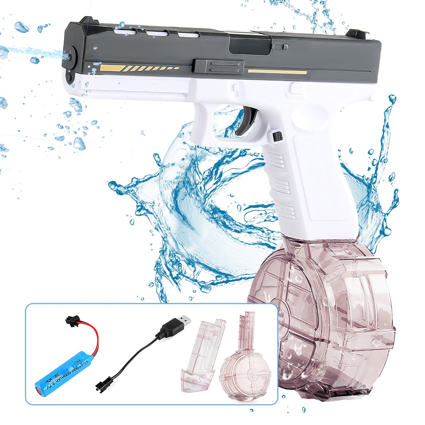 💦🌞Glock Electric Water Gun 🔋 | Rechargeable Automatic Water Blaster for Kids & Adults in UAE