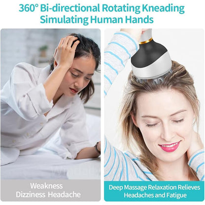 Wireless Electric Scalp Massager for Hair Growth Head Stress