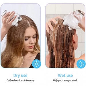 Wireless Electric Scalp Massager for Hair Growth Head Stress