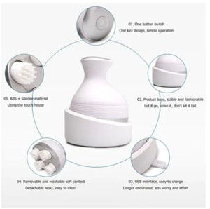Wireless Electric Scalp Massager for Hair Growth Head Stress